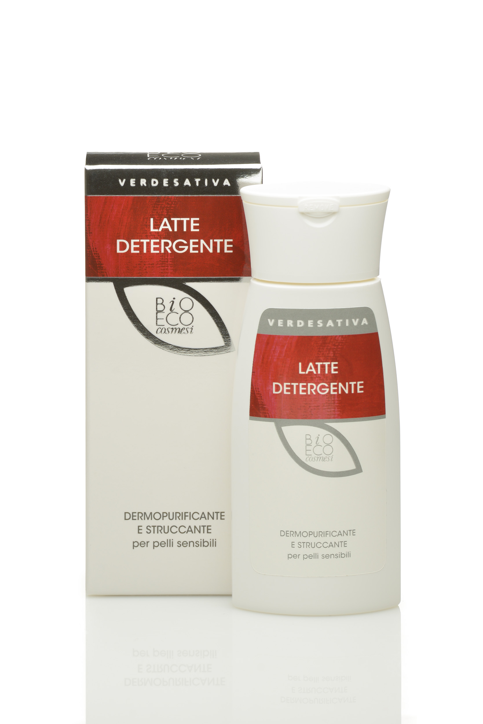 Latte Detergente Viso dermopurificante 100% naturale, per pelli sensibili 150g