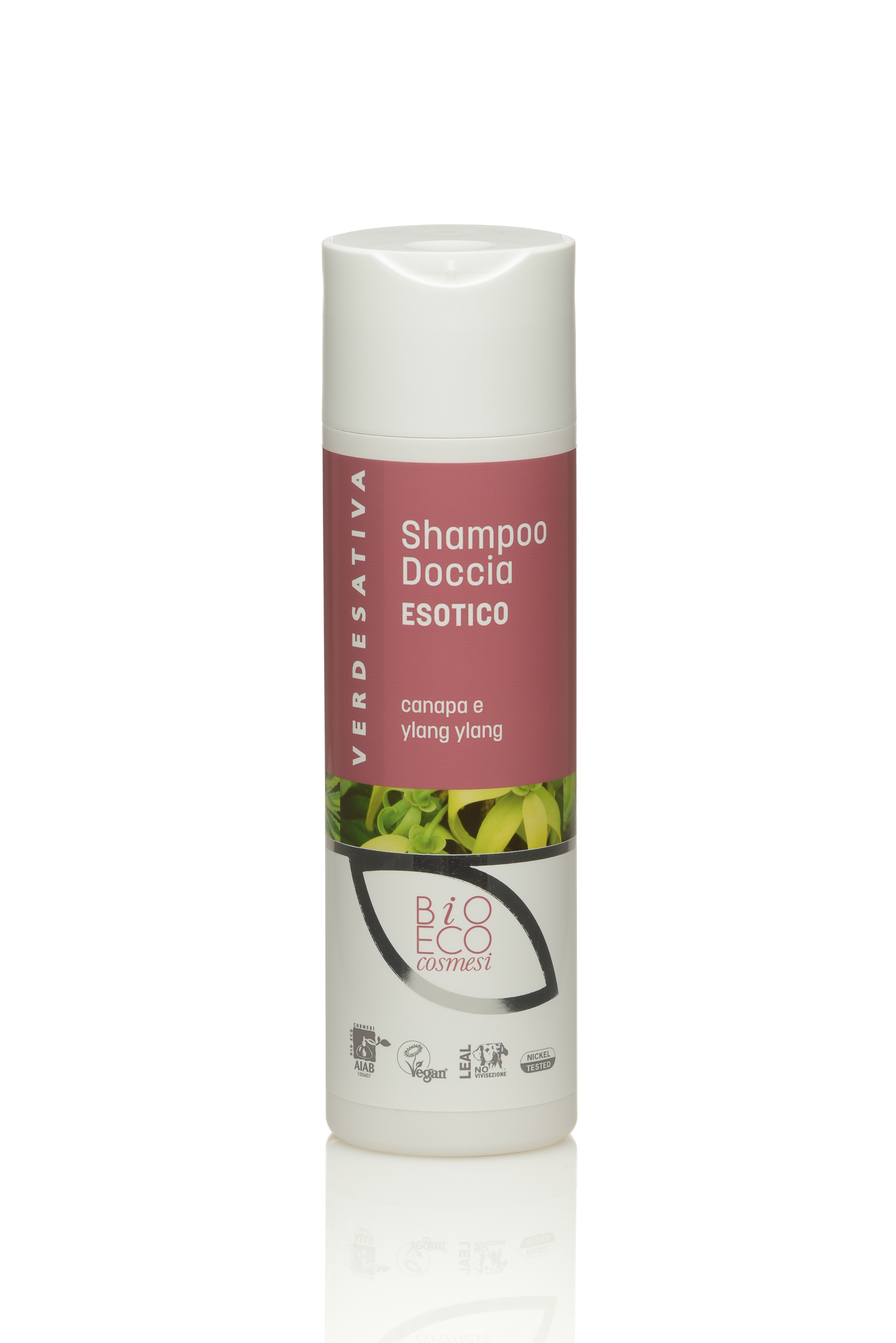 Shampoo doccia ESOTICO canapa e Ylang Ylang 100% naturale e bio degradabile 200g