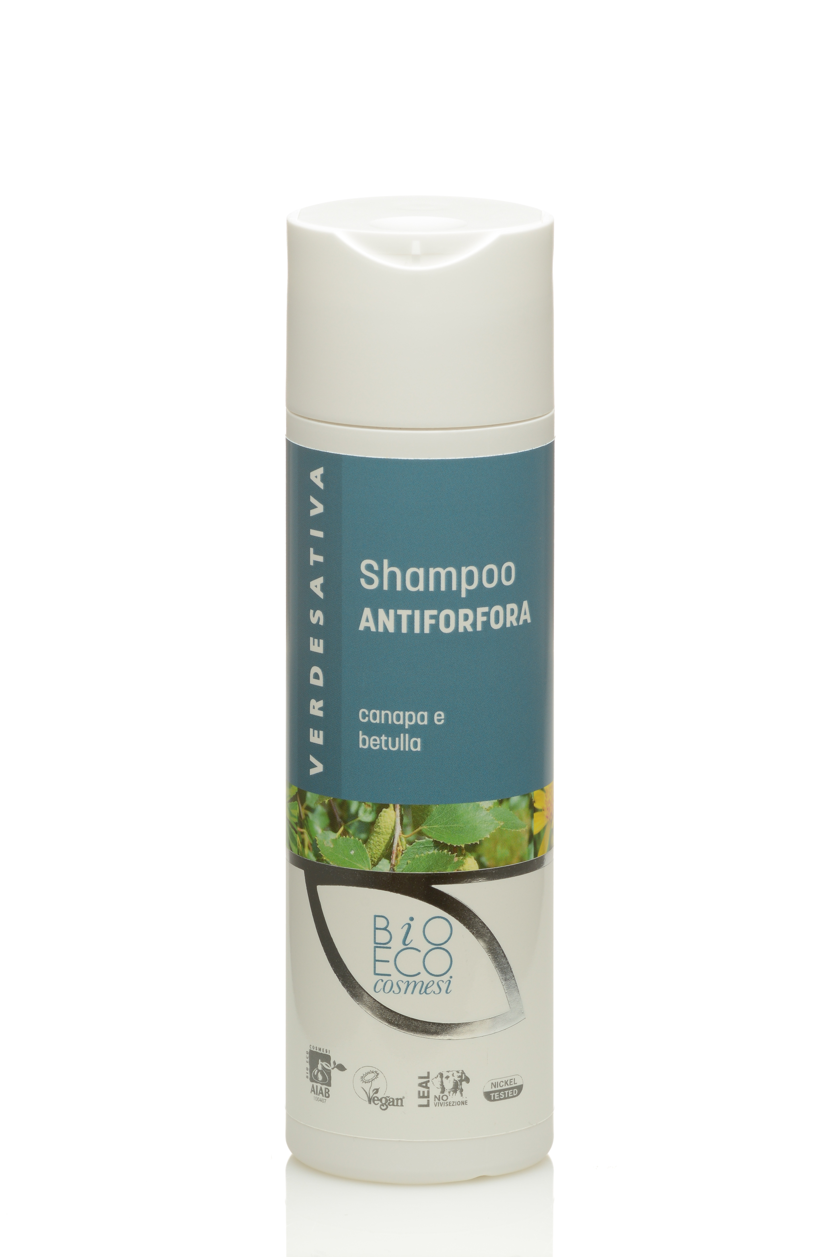 Shampoo Antiforfora con canapa e betulla 100% naturale e bio degradabile - 200ml