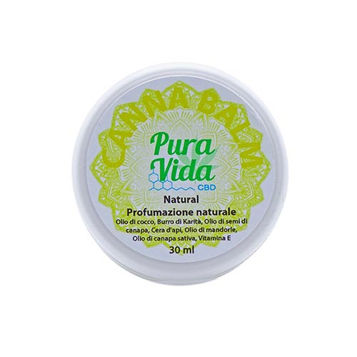 Balsamo Pura Vida CBD - Naturale scent free 30 ml - 50 mg