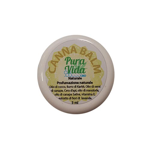 Balsamo Pura Vida CBD - Naturale scent free 5 ml - 50 mg