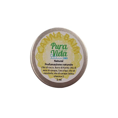 Balsamo Pura Vida CBD Naturale Scent Free 2 ml - 50 mg