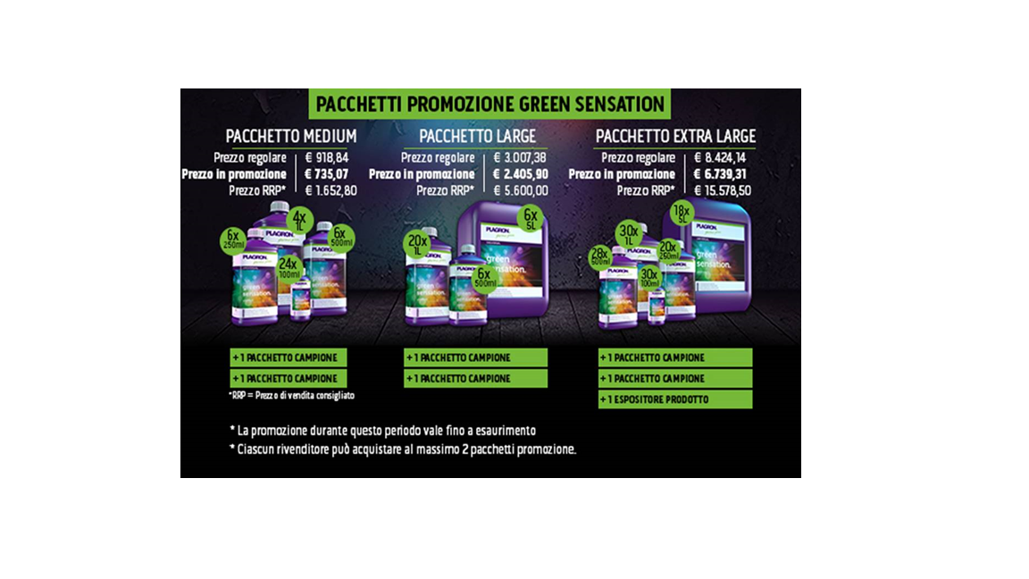 Pacchetto promozione Green Sensation Medium