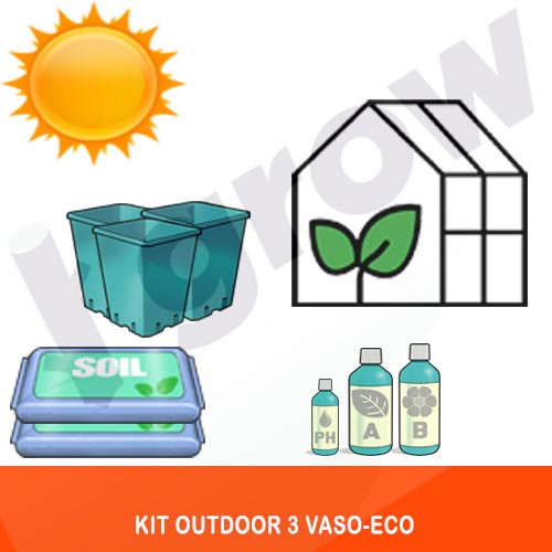 Kit Outdoor 3 Vasi - ECO