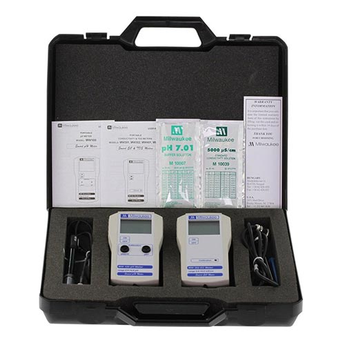 Milwaukee Kit valigetta per misurare pH + EC MW 710